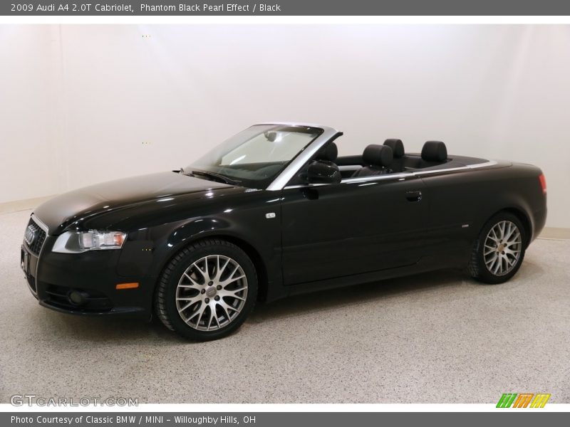 Phantom Black Pearl Effect / Black 2009 Audi A4 2.0T Cabriolet