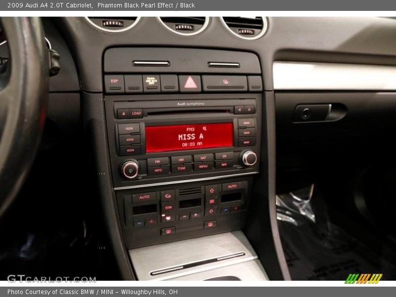 Phantom Black Pearl Effect / Black 2009 Audi A4 2.0T Cabriolet
