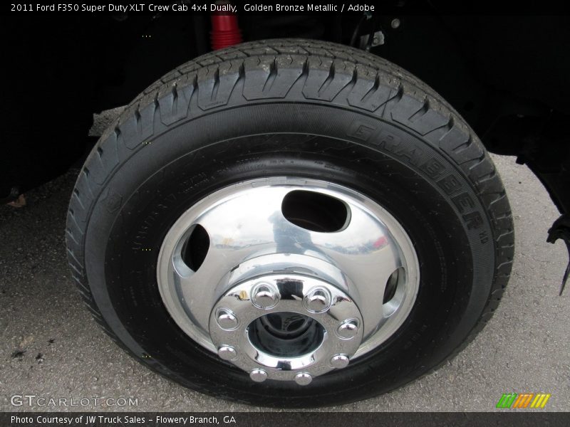 Golden Bronze Metallic / Adobe 2011 Ford F350 Super Duty XLT Crew Cab 4x4 Dually