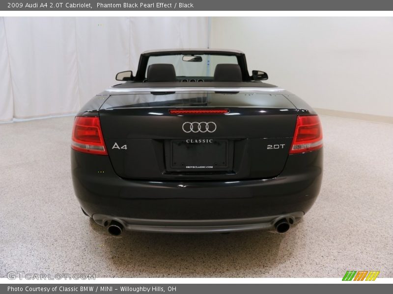 Phantom Black Pearl Effect / Black 2009 Audi A4 2.0T Cabriolet
