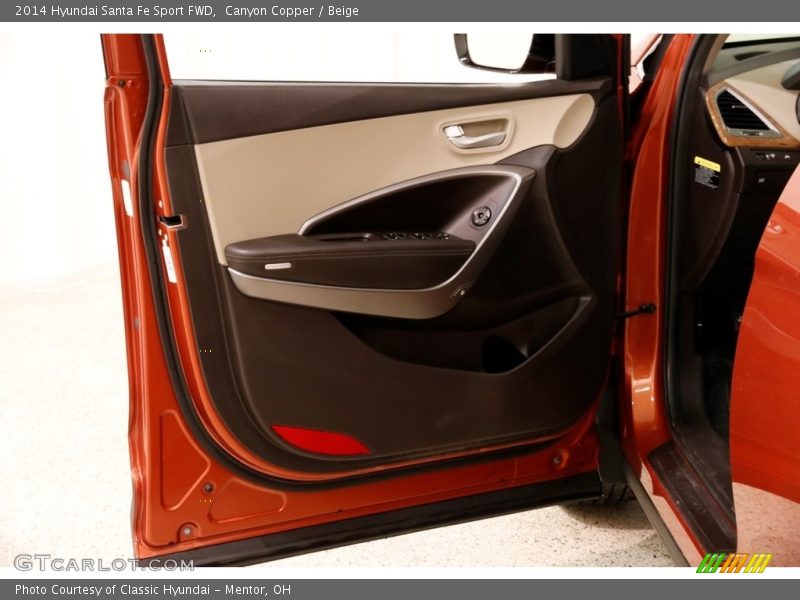 Canyon Copper / Beige 2014 Hyundai Santa Fe Sport FWD