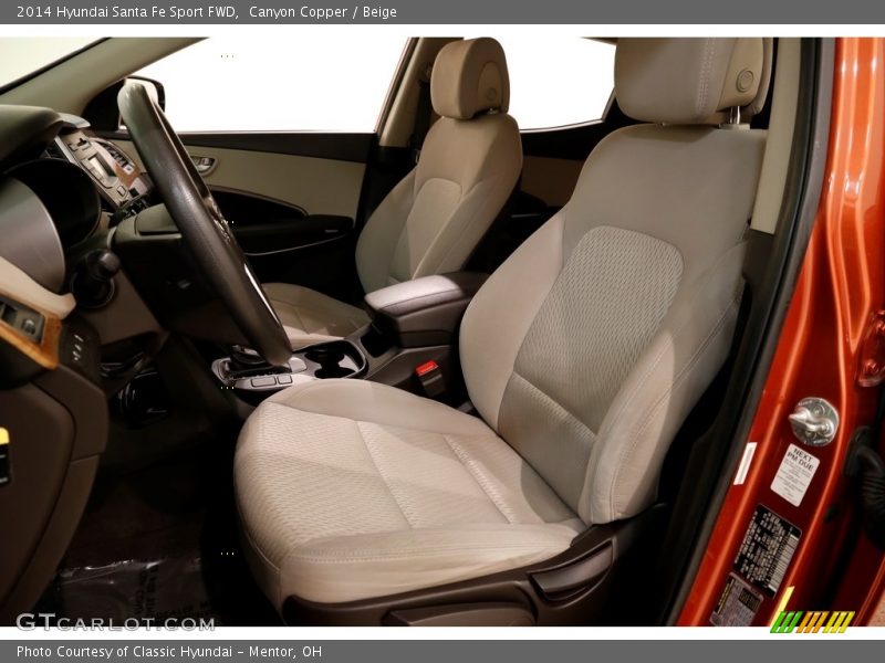 Canyon Copper / Beige 2014 Hyundai Santa Fe Sport FWD