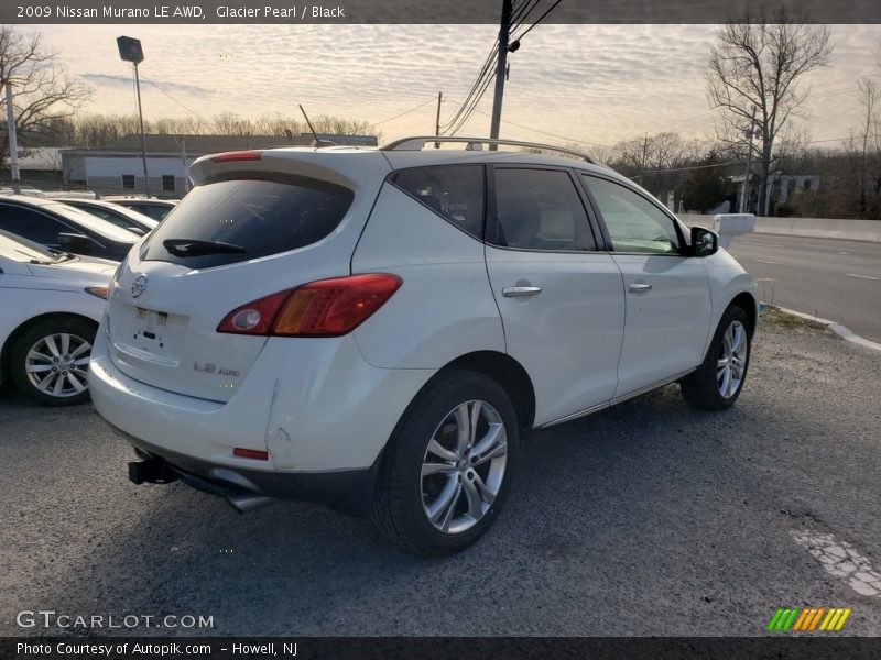 Glacier Pearl / Black 2009 Nissan Murano LE AWD