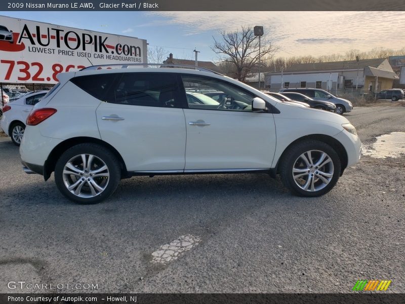 Glacier Pearl / Black 2009 Nissan Murano LE AWD