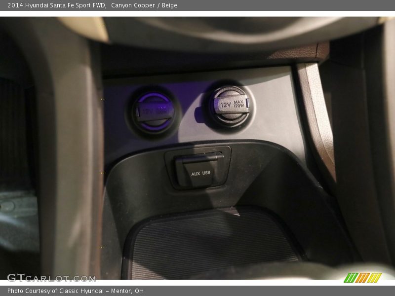 Canyon Copper / Beige 2014 Hyundai Santa Fe Sport FWD