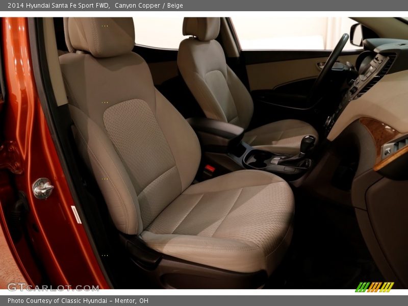 Canyon Copper / Beige 2014 Hyundai Santa Fe Sport FWD