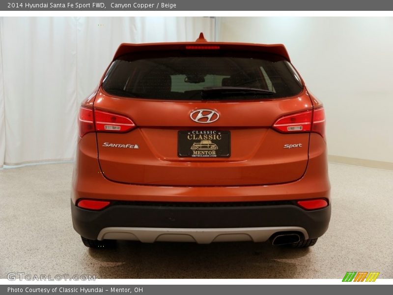 Canyon Copper / Beige 2014 Hyundai Santa Fe Sport FWD