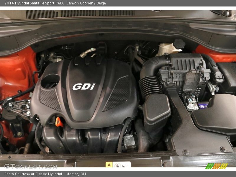 Canyon Copper / Beige 2014 Hyundai Santa Fe Sport FWD