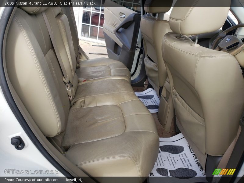 Glacier Pearl / Black 2009 Nissan Murano LE AWD