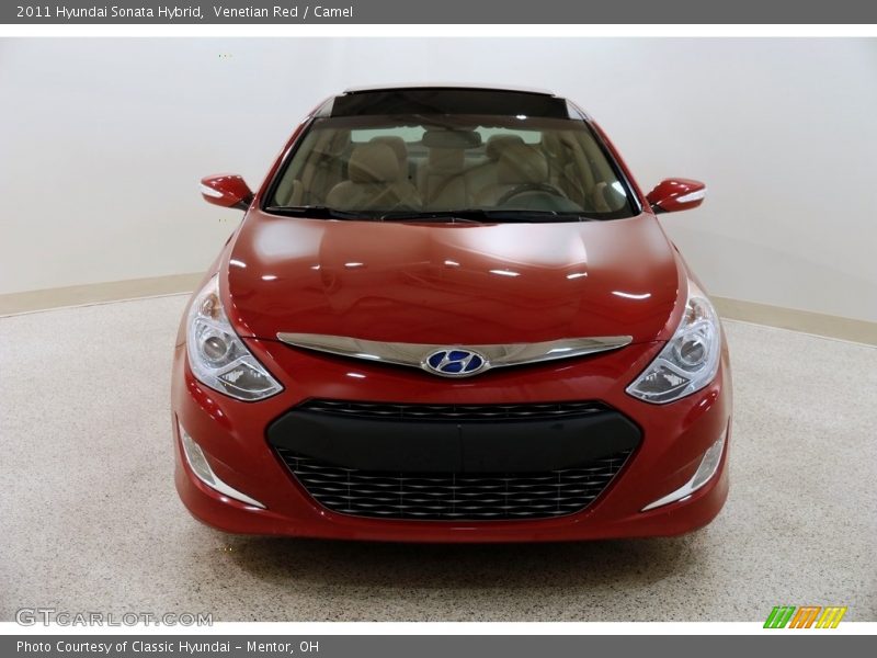 Venetian Red / Camel 2011 Hyundai Sonata Hybrid
