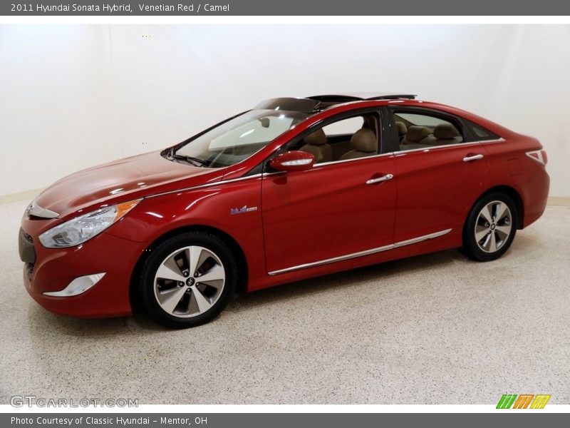 Venetian Red / Camel 2011 Hyundai Sonata Hybrid
