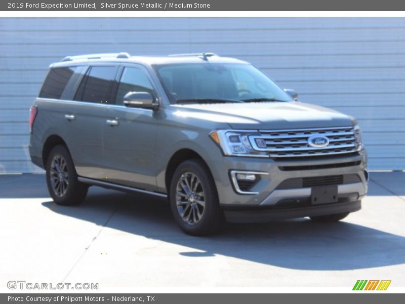 Silver Spruce Metallic / Medium Stone 2019 Ford Expedition Limited