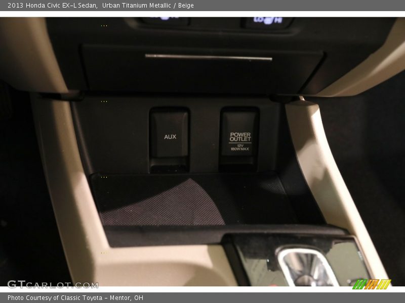 Urban Titanium Metallic / Beige 2013 Honda Civic EX-L Sedan