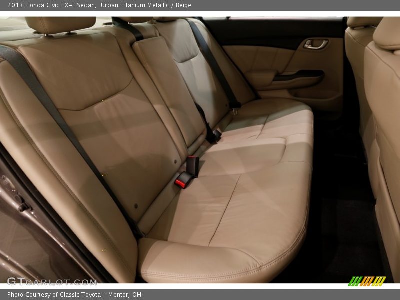 Urban Titanium Metallic / Beige 2013 Honda Civic EX-L Sedan