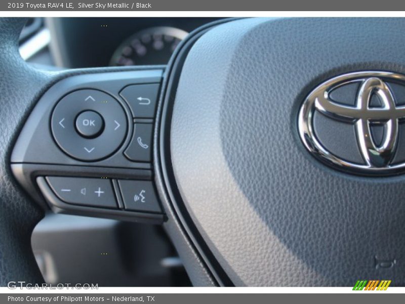 Silver Sky Metallic / Black 2019 Toyota RAV4 LE