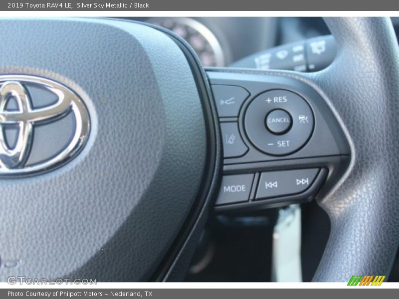 Silver Sky Metallic / Black 2019 Toyota RAV4 LE