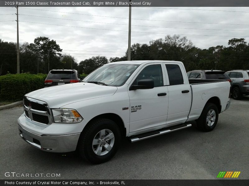 Bright White / Black/Diesel Gray 2019 Ram 1500 Classic Tradesman Quad Cab
