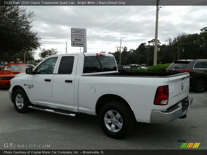 Bright White / Black/Diesel Gray 2019 Ram 1500 Classic Tradesman Quad Cab