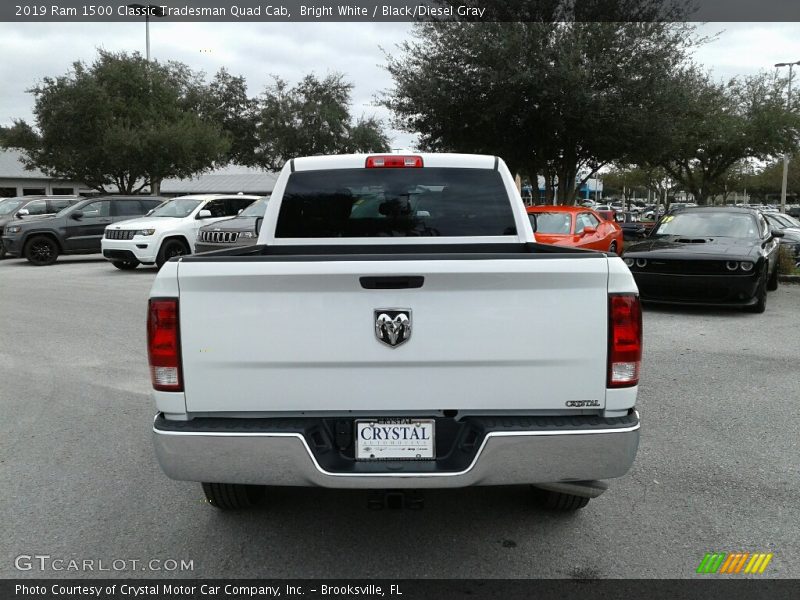 Bright White / Black/Diesel Gray 2019 Ram 1500 Classic Tradesman Quad Cab