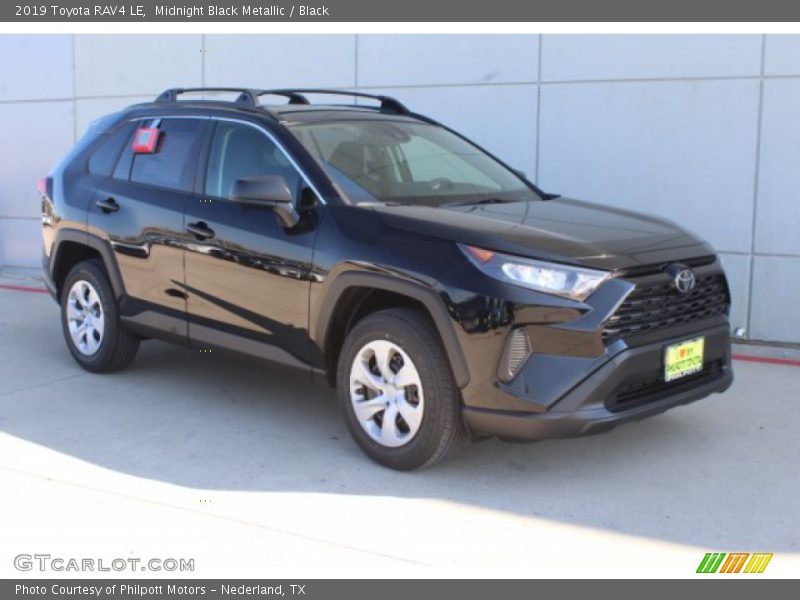 Midnight Black Metallic / Black 2019 Toyota RAV4 LE