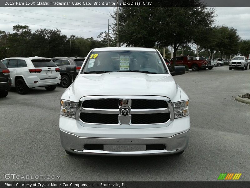 Bright White / Black/Diesel Gray 2019 Ram 1500 Classic Tradesman Quad Cab
