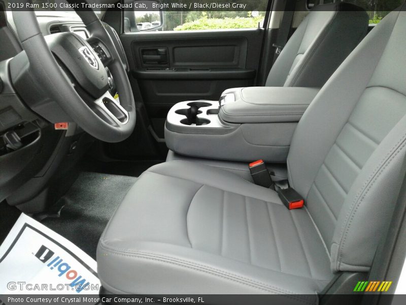 Bright White / Black/Diesel Gray 2019 Ram 1500 Classic Tradesman Quad Cab
