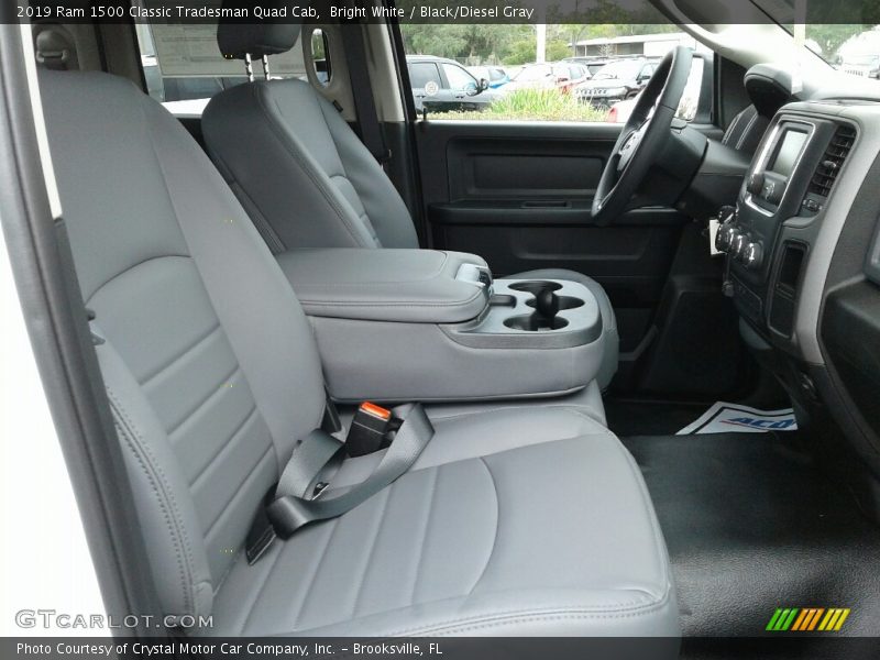 Bright White / Black/Diesel Gray 2019 Ram 1500 Classic Tradesman Quad Cab