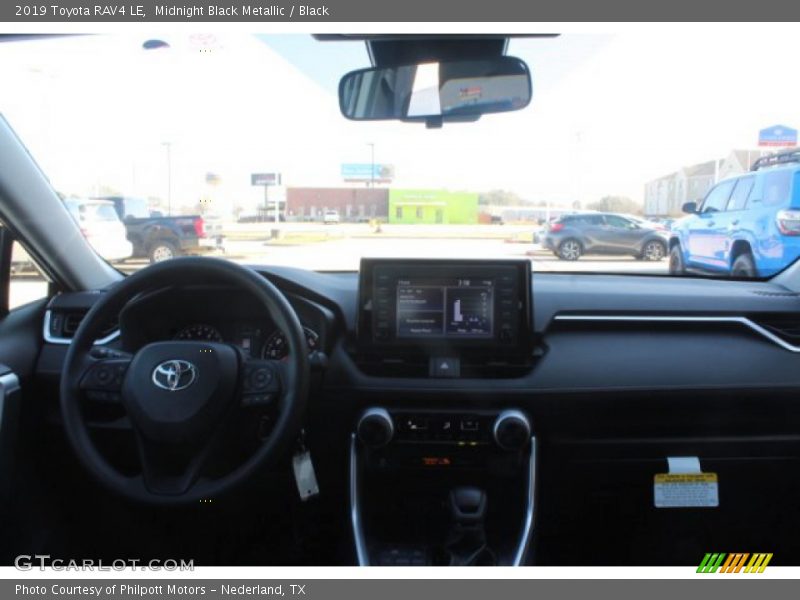 Midnight Black Metallic / Black 2019 Toyota RAV4 LE
