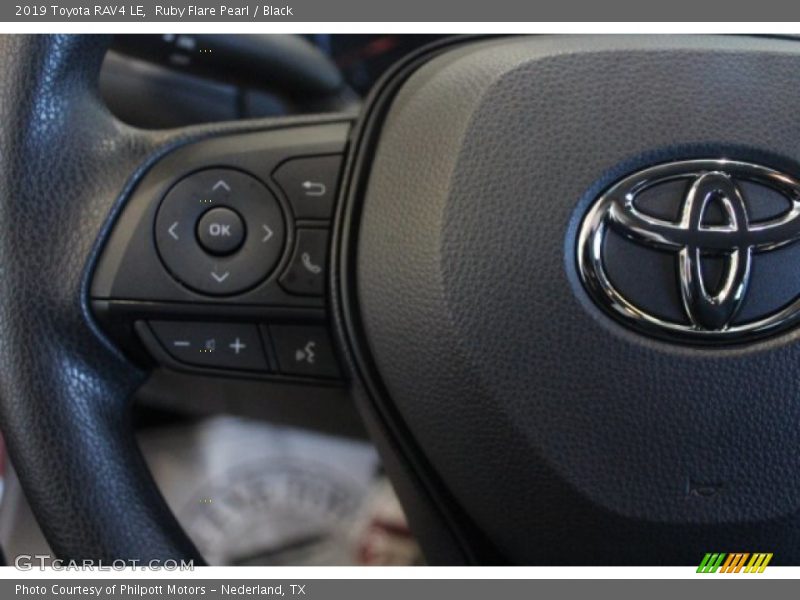 Ruby Flare Pearl / Black 2019 Toyota RAV4 LE