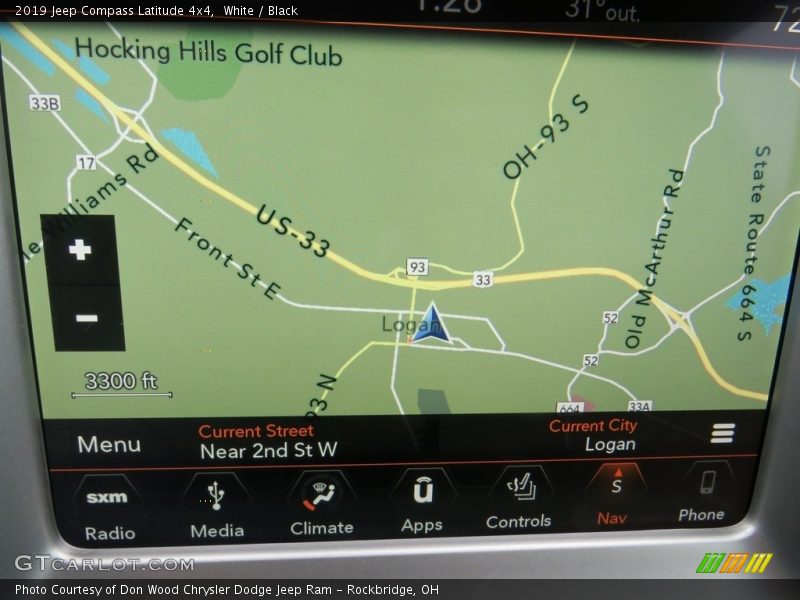 White / Black 2019 Jeep Compass Latitude 4x4