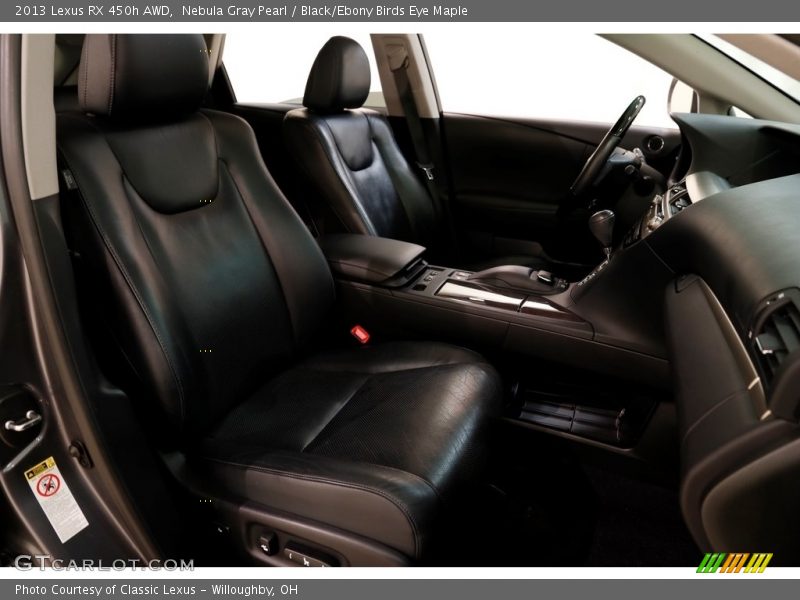 Nebula Gray Pearl / Black/Ebony Birds Eye Maple 2013 Lexus RX 450h AWD