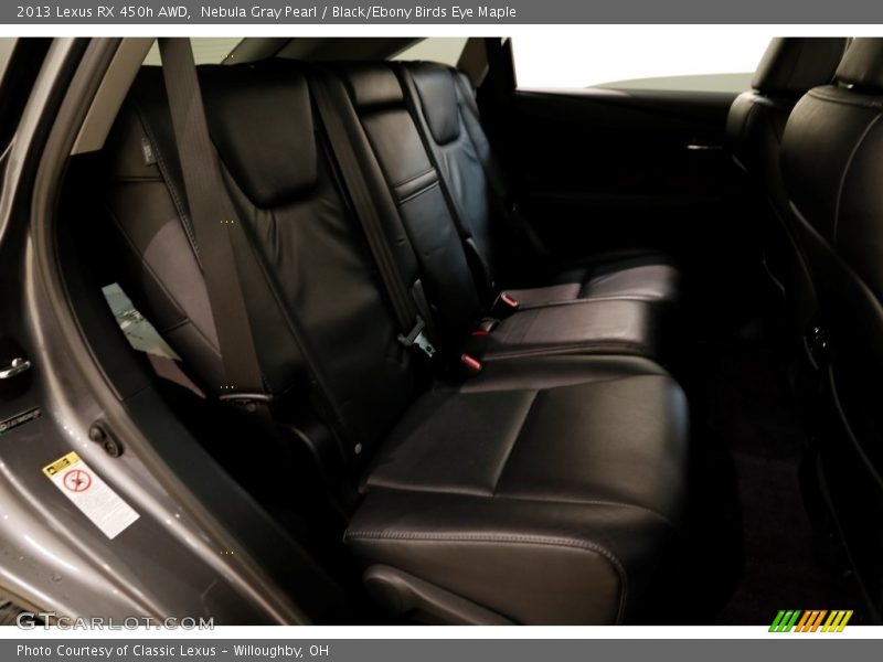 Nebula Gray Pearl / Black/Ebony Birds Eye Maple 2013 Lexus RX 450h AWD