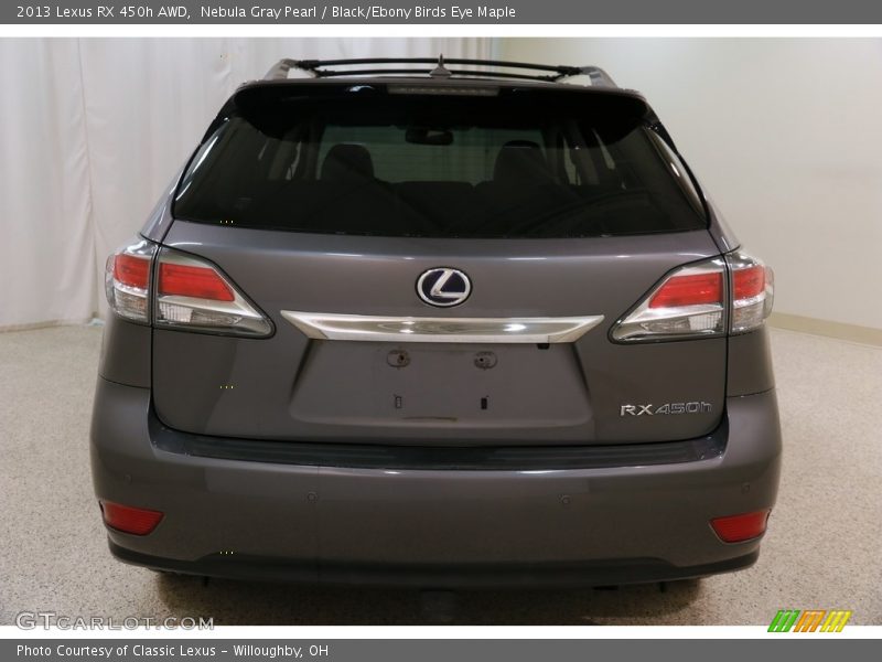 Nebula Gray Pearl / Black/Ebony Birds Eye Maple 2013 Lexus RX 450h AWD