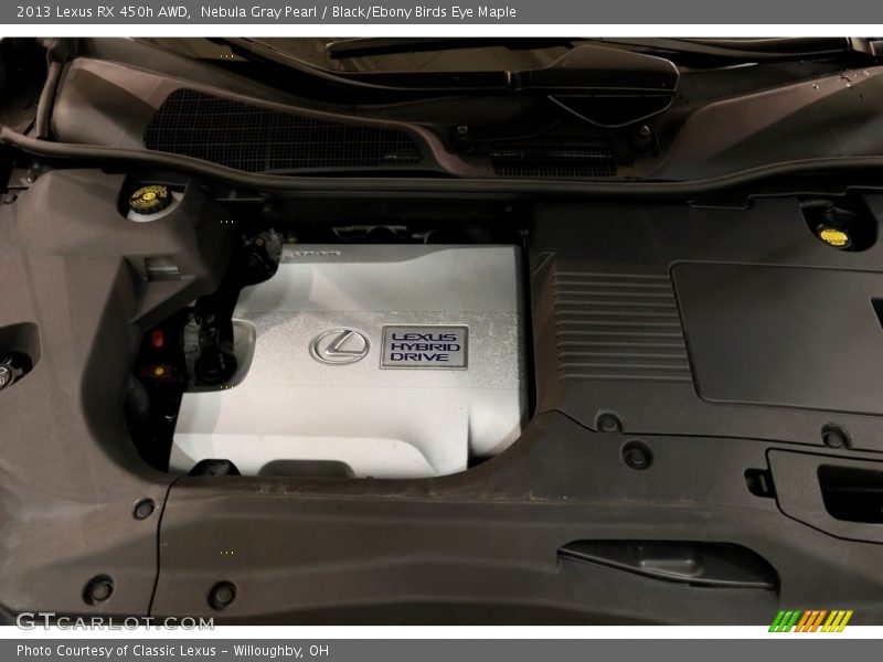 Nebula Gray Pearl / Black/Ebony Birds Eye Maple 2013 Lexus RX 450h AWD