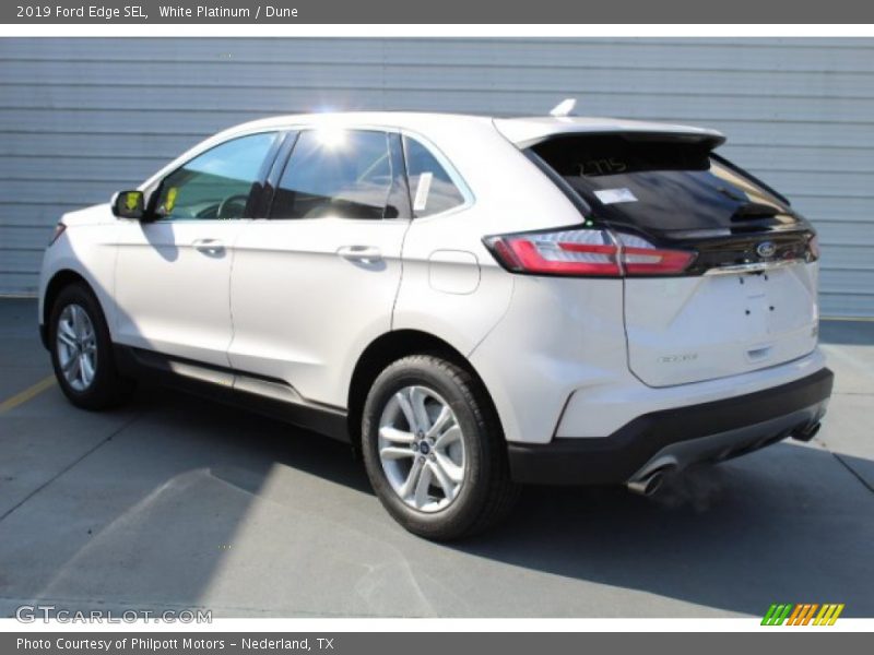 White Platinum / Dune 2019 Ford Edge SEL