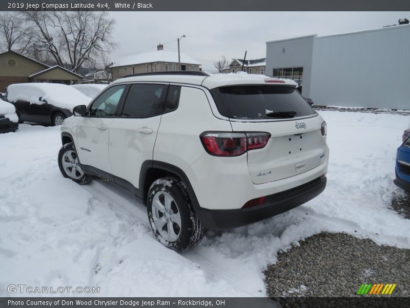 White / Black 2019 Jeep Compass Latitude 4x4