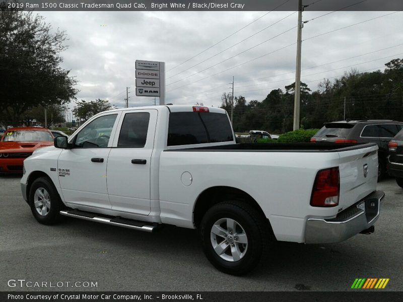 Bright White / Black/Diesel Gray 2019 Ram 1500 Classic Tradesman Quad Cab