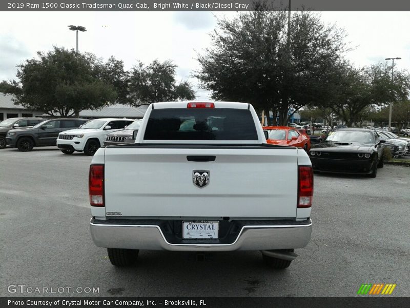 Bright White / Black/Diesel Gray 2019 Ram 1500 Classic Tradesman Quad Cab