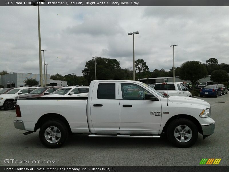 Bright White / Black/Diesel Gray 2019 Ram 1500 Classic Tradesman Quad Cab