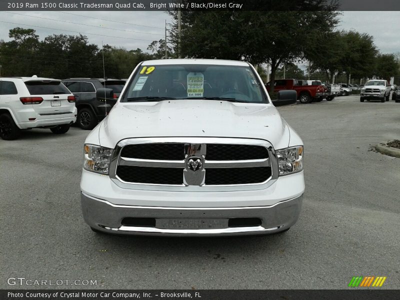 Bright White / Black/Diesel Gray 2019 Ram 1500 Classic Tradesman Quad Cab