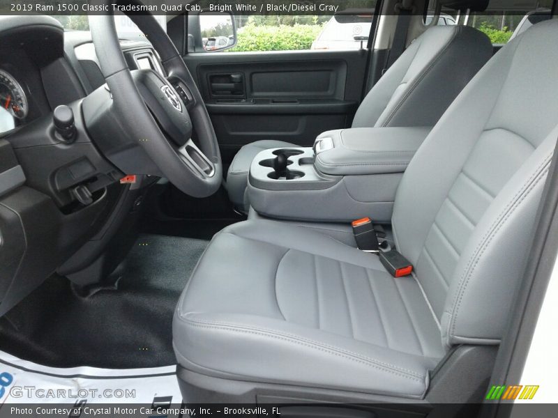 Bright White / Black/Diesel Gray 2019 Ram 1500 Classic Tradesman Quad Cab