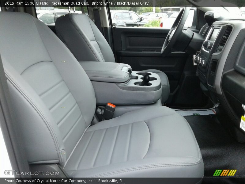 Bright White / Black/Diesel Gray 2019 Ram 1500 Classic Tradesman Quad Cab