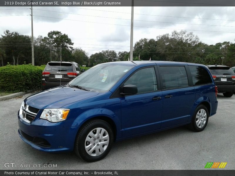 Indigo Blue / Black/Light Graystone 2019 Dodge Grand Caravan SE
