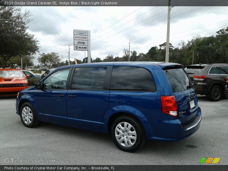 Indigo Blue / Black/Light Graystone 2019 Dodge Grand Caravan SE