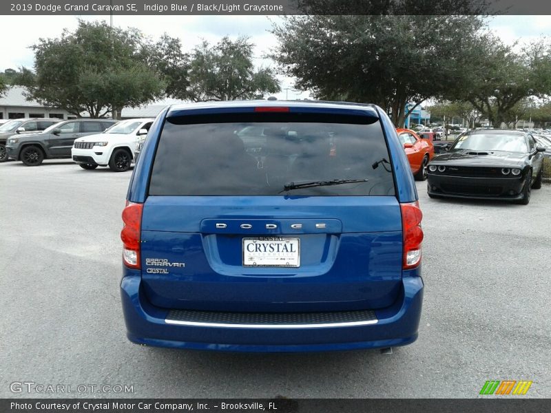Indigo Blue / Black/Light Graystone 2019 Dodge Grand Caravan SE