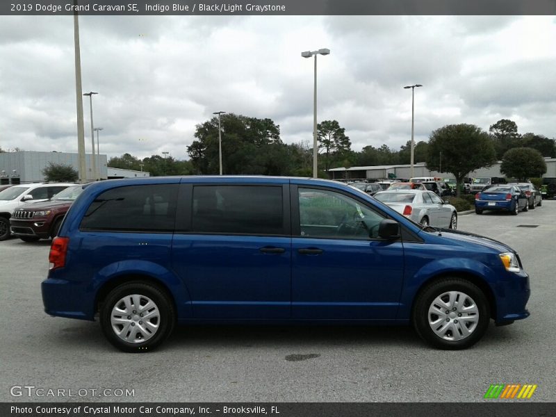 Indigo Blue / Black/Light Graystone 2019 Dodge Grand Caravan SE