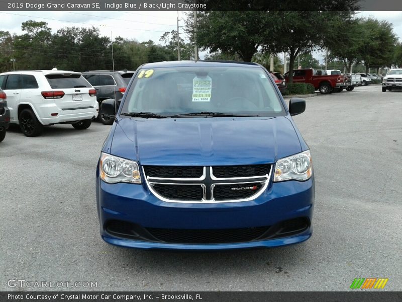 Indigo Blue / Black/Light Graystone 2019 Dodge Grand Caravan SE