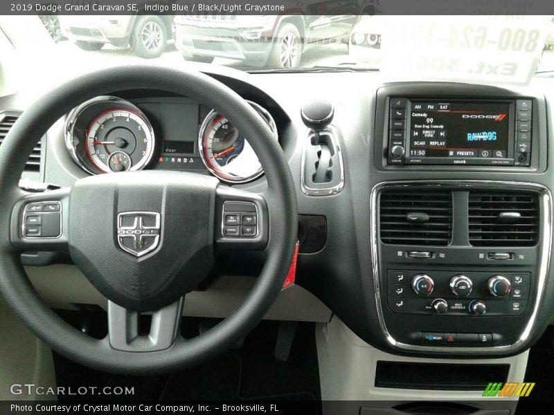Indigo Blue / Black/Light Graystone 2019 Dodge Grand Caravan SE