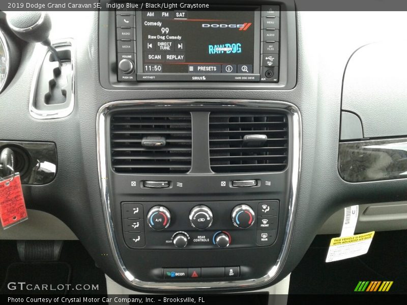 Indigo Blue / Black/Light Graystone 2019 Dodge Grand Caravan SE