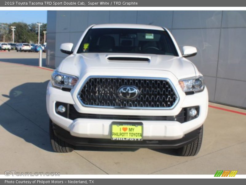 Super White / TRD Graphite 2019 Toyota Tacoma TRD Sport Double Cab